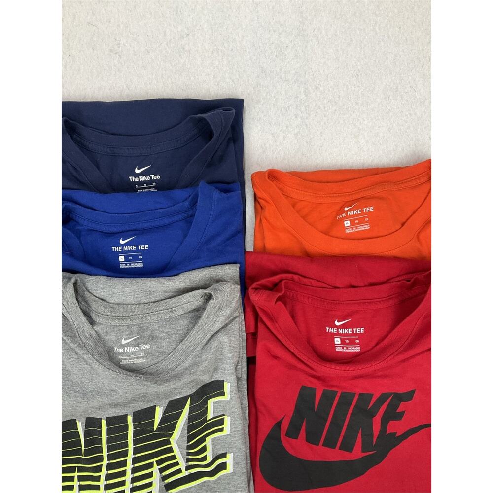 Nike T Shirt Lot Of 5 Mens XL The Nike Tee Multicolor Swoosh Graphic Tee Bundle - Picture 15 of 16